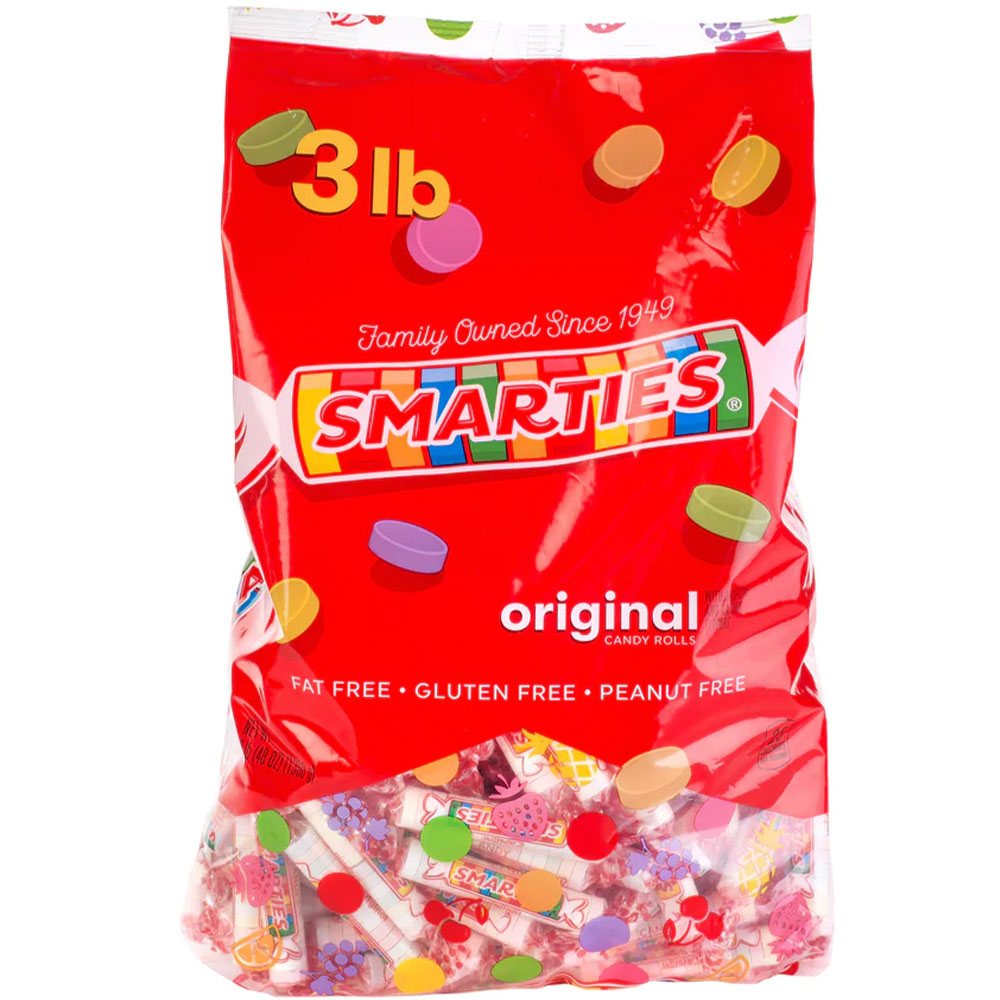 Smarties Original Candy Rolls 3lb Bag