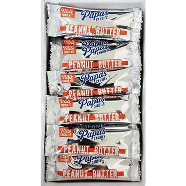 Papas Milk Chocolate Peanut Butter Bars 24ct Box