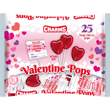 Charms Valentines Sweet Pops 13.75oz Bag