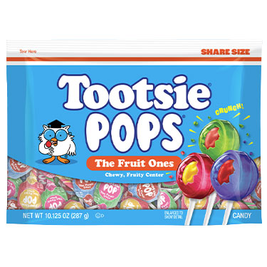 Tootsie Roll Halloween Pops The Fruit Ones 10.125oz Bag