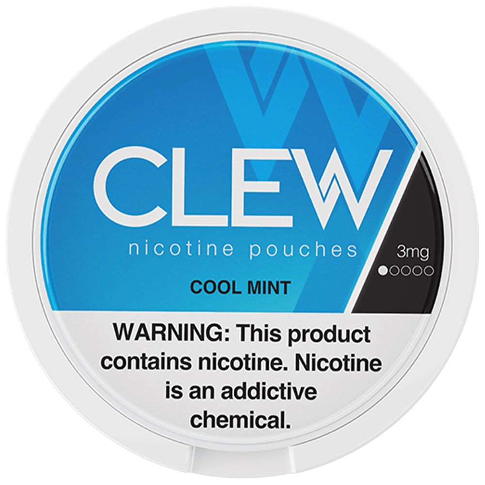 CLEW Nicotine Pouches Cool Mint 3mg 5ct