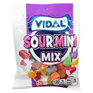 Vidal Gummi Sour Mini Mix 3.5oz Bag