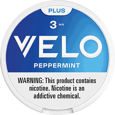 VELO Plus Nicotine Pouches Peppermint 3mg 5ct