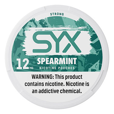 SYX Nicotine Pouches Spearmint 12mg 5ct