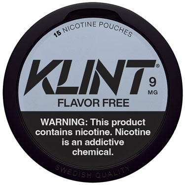 KLINT Nicotine Pouches Flavor Free 9mg 5ct