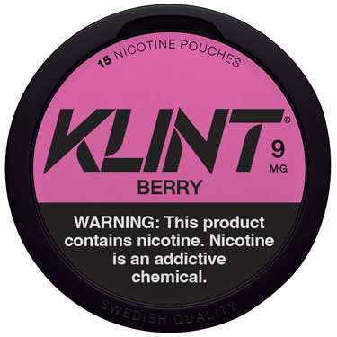 KLINT Nicotine Pouches Berry 9mg 5ct