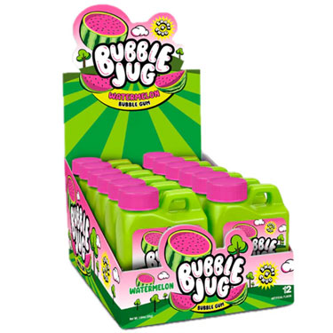 Bubble Jug Watermelon Bubble Gum 1.94oz Jug 12ct Box