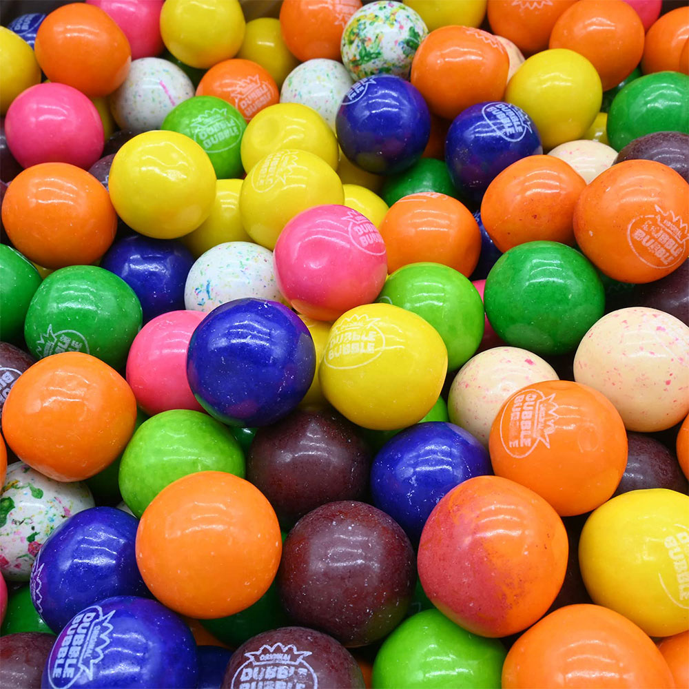 Dubble Bubble 1 Inch Assorted 10 Flavor Gumballs 5 lb
