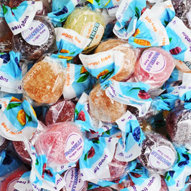 Bonelle Sugar-Free Fruit Jelly Candy, Individually Wrapped, Vegan, Gluten-Free 2 Lb
