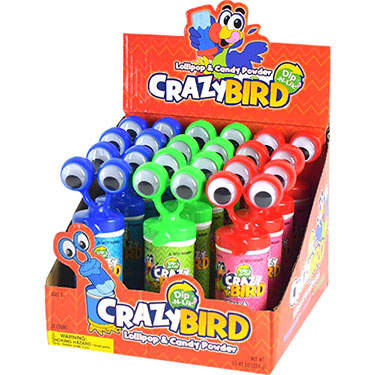 Crazy Bird Candy Dip N Lik 12ct