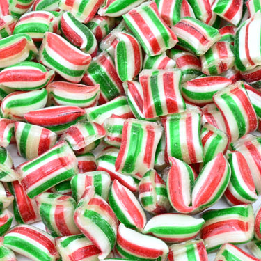 Cavalier Candies Red and Green Mint Pillows Christmas Hard Candy 1Lb