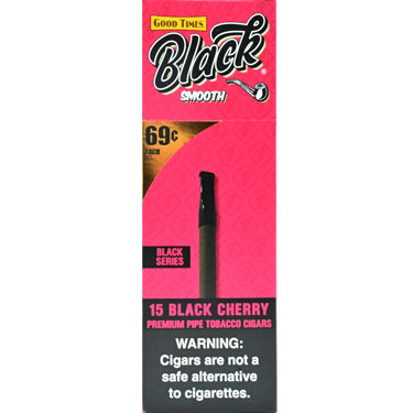 Good Times Black Smooth Black Cherry Cigars 15ct Box