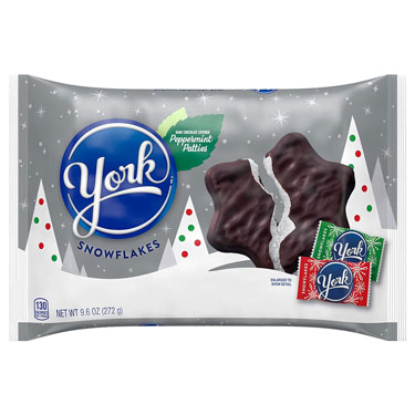 Hersheys Christmas York Dark Chocolate Snowflakes 9.6oz Bag