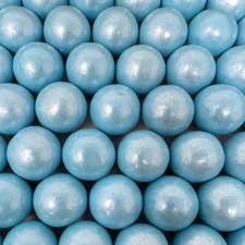 Albert's Color Splash Gumballs Shimmer Light Blue 2 lb Bag
