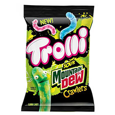Trolli Mountain Dew Sour Brite Crawlers 4.25oz Bag