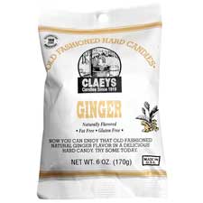 Claeys Old Fashioned Hard Candy Natural Ginger 6oz Bag