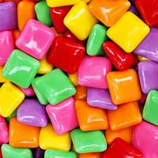 Dubble Bubble Chiclets Tropical Fruit Bubble Gum 1 lb