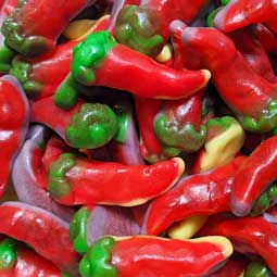 Vidal Gummy Fire Peppers 1 Lb