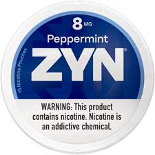 ZYN Nicotine Pouches Peppermint 8mg 5ct