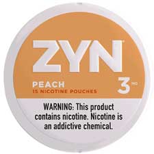 ZYN Nicotine Pouches Peach 3mg 5ct
