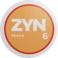 ZYN Nicotine Pouches Peach 6mg 5ct