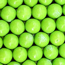 Dubble Bubble .92 Inch Gumballs Green Apple 2 lb