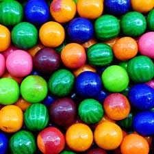 Dubble Bubble .92 Inch Assorted 6 Flavors Gumballs 2 lb