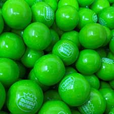 Dubble Bubble 1 Inch Gumballs Green Apple 5 lb