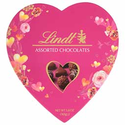 Lindt Valentines Day Assorted Chocolates 12ct Heart Box