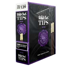 White Owl Tips Wine 15 Packs of 2