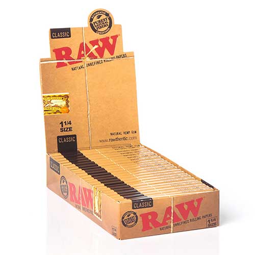 Raw Unrefined Classic 1.25 1 1/4 Size Cigarette