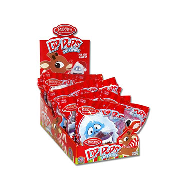 Rudolph Lip Pops Lollipops 12ct Box